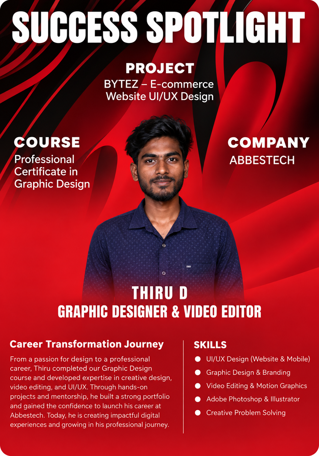 Success spotlight: learner career story
